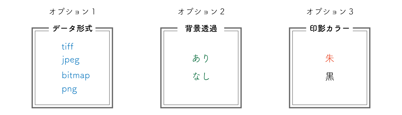 印影データ作製オプション